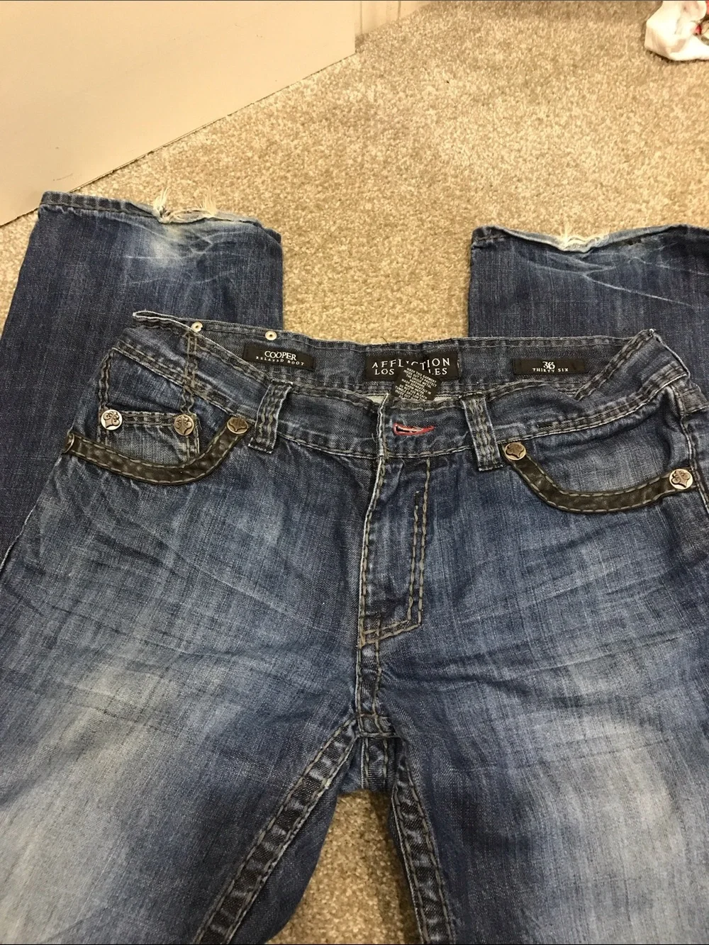 Men’s Cooper Affliction Boot Cut Jeans